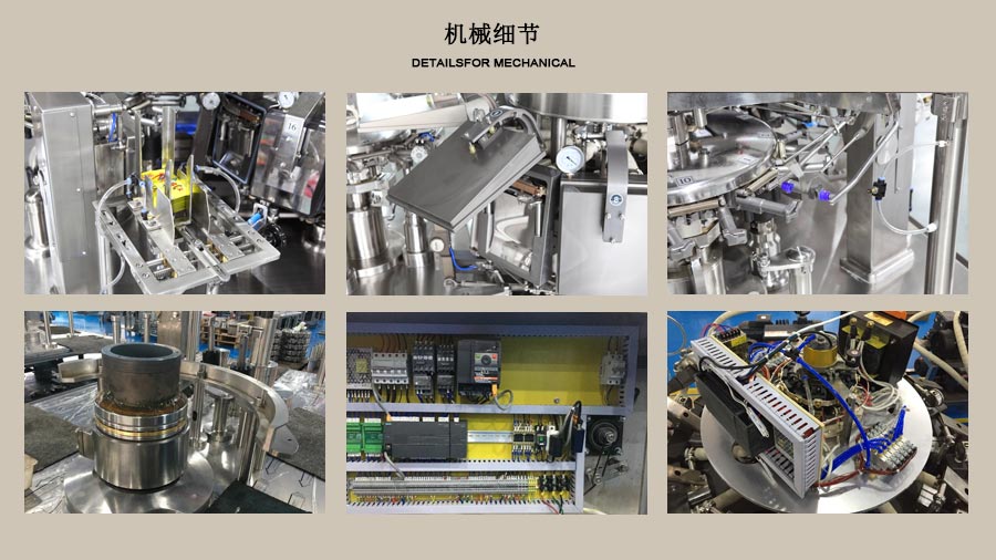 RL-GD10-ZK12-160雞肉粒料理包包裝機局部圖片